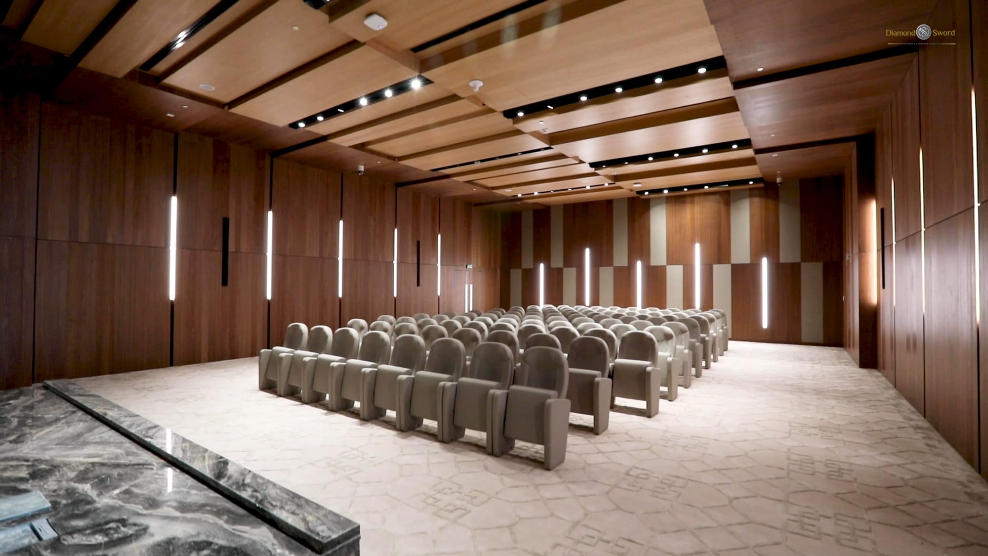 Completed auditorium fit-out handed over to a UAE institution