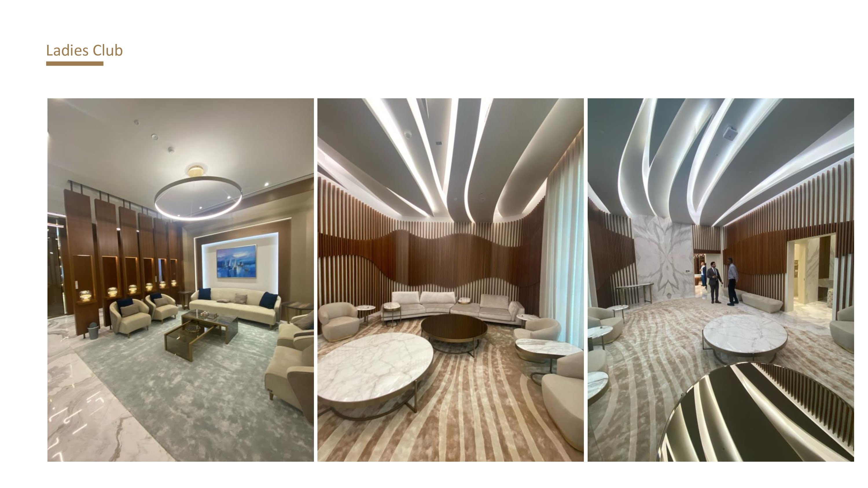 Abu Dhabi Ladies Club — Lounges, salon, pantry & washrooms